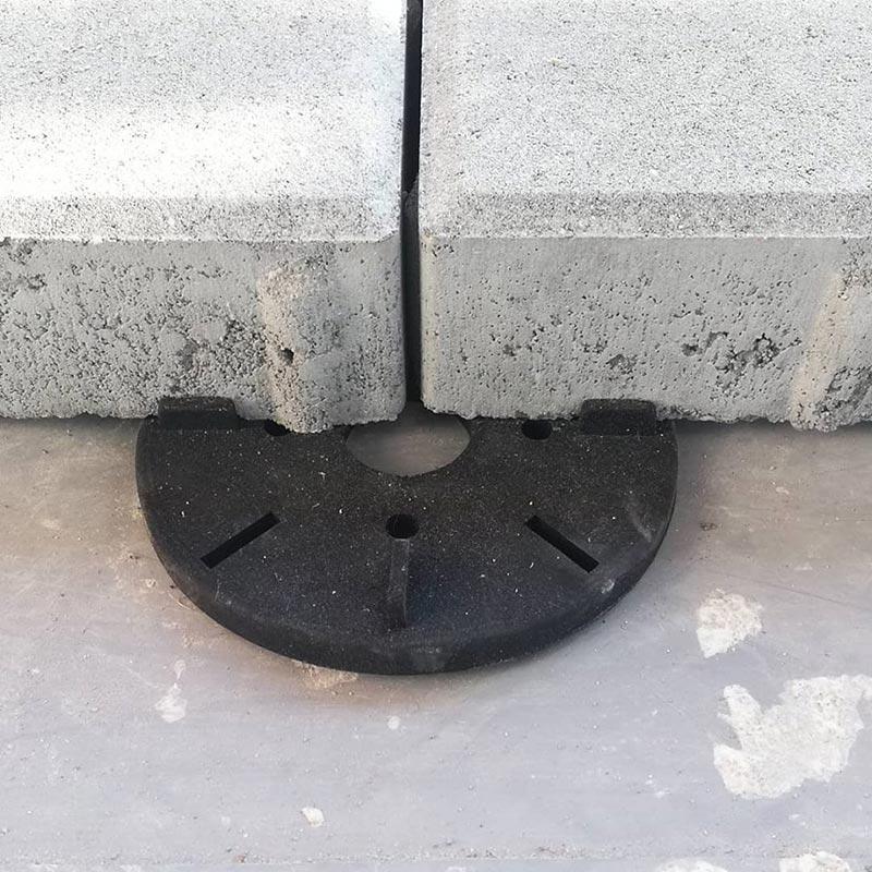 płyty betonowe na gumowych podkładkach tarasowych