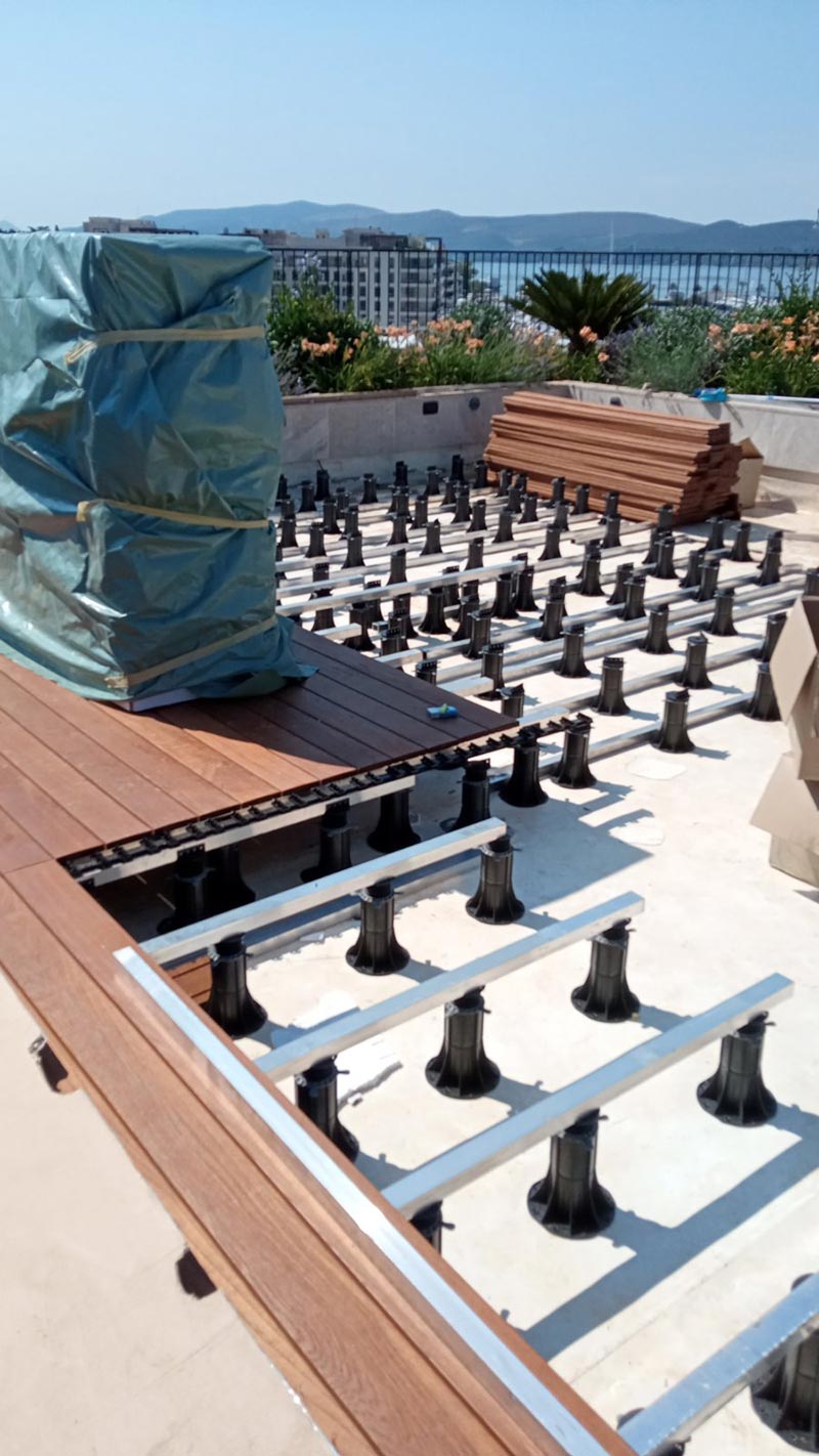 Soporte regulable deck madera standard
